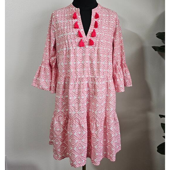 NWT Tommy Bahama Women's Diamond Clip Tiered Summer Mini Dress XS - Picture 3 of 9